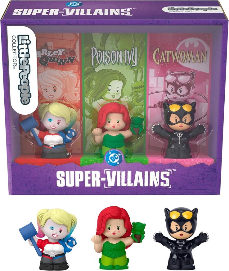 DC Comics Little People Collector DC Super-Villains Mini Figures 3-Pack - JKR80