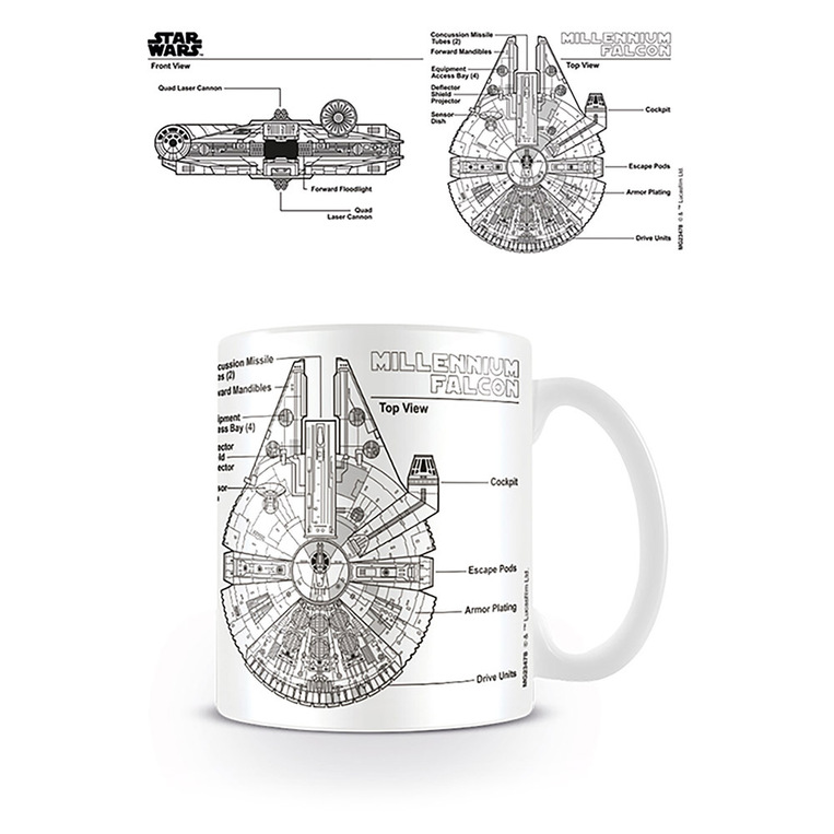 Star Wars (Millenium Falcon Sketch) - MG23478C