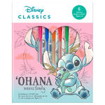 Disney Lilo & Stitch - Stitch Notebook + 6 Gel Pens Set - ST00035