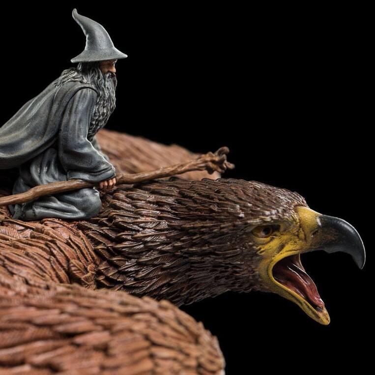 Lord of the Rings Statue Gandalf on Gwaihir 15 cm - WETA860102583