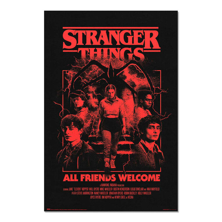 Stranger Things All Friends Welcome Poster - GPE5958