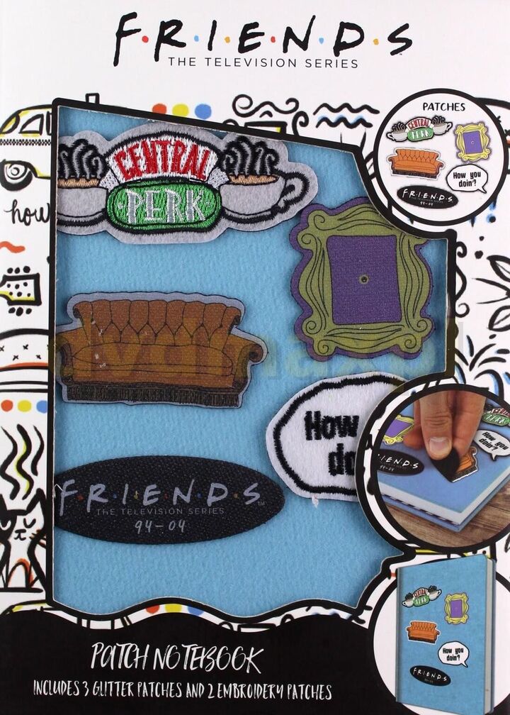 Friends Velcro Notebook with Patches - SLFS027