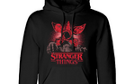 Stranger Things Pixel Demogorgon Hoodie - STR09794HSB- M