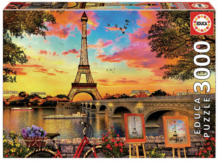 Educa Puzzle Sunset In Paris 2D 3000 Τεμ - 17675