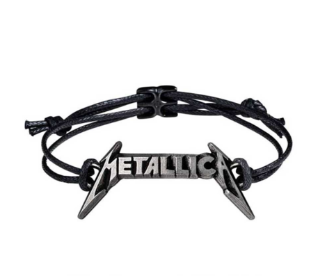 Metallica Wrist Strap: Classic Logo (Metal) - HRWL456