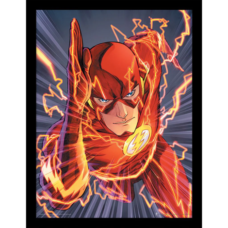 DC Comics The Flash (Zoom) Wooden Framed Print (30x40) - FP11599P