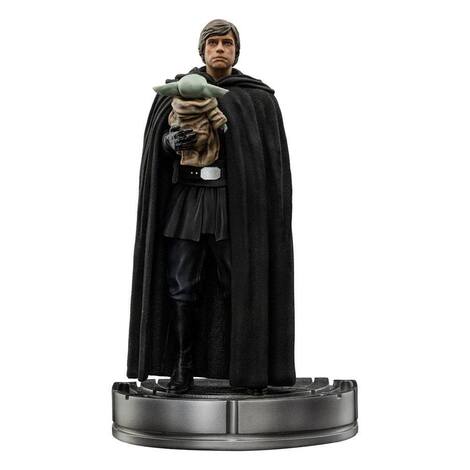 Star Wars The Mandalorian Art Scale Statue 1/10 Luke Skywalker and Grogu 21 cm - IS95036