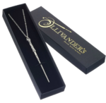 Harry Potter Wand Necklace Silver Plated Gift Boxed - EGH0001