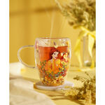 Disney Princess Belle Floral Decorative Glass Mug -