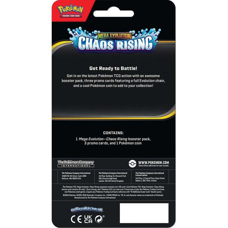 Pokémon TCG: Chaos Rising Premium Checklane Blister - POK104058