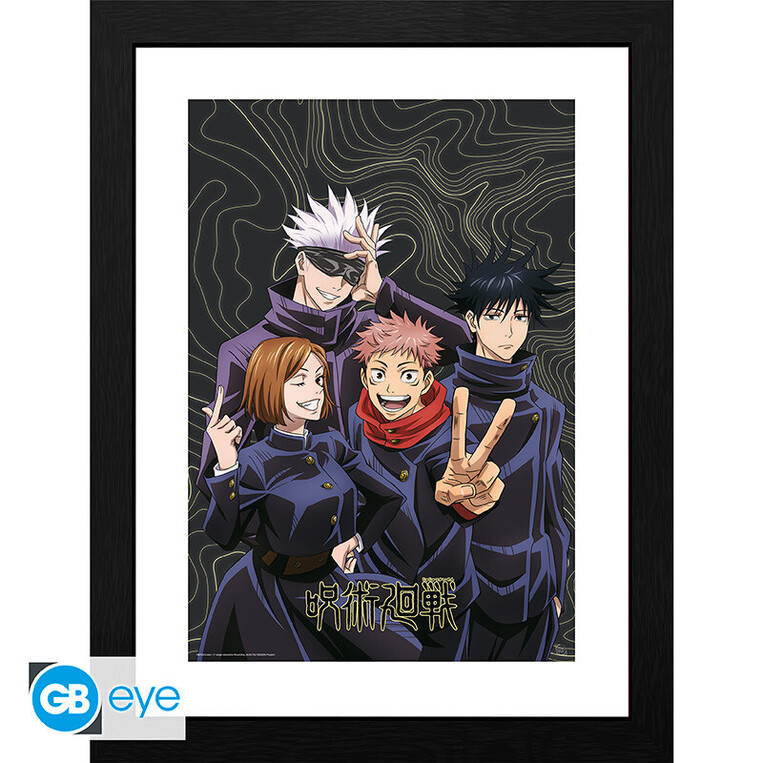 Jujutsu Kaisen Wooden Framed Print "Team Picture" (30x40) - GBYDCO591
