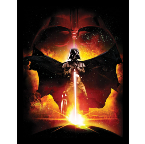 Star Wars (Episode III Vader Lightsaber) Wooden Framed 30x40cm Print - FP14496P