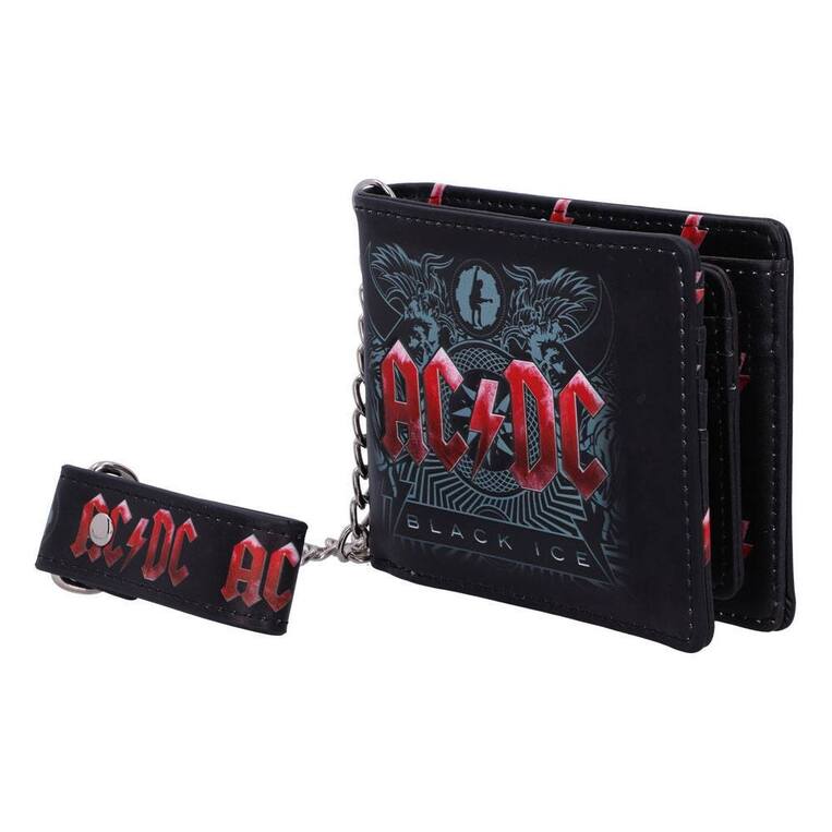 AC/DC Black Ice Logo Wallet with Chain - NEMN-B5520T1