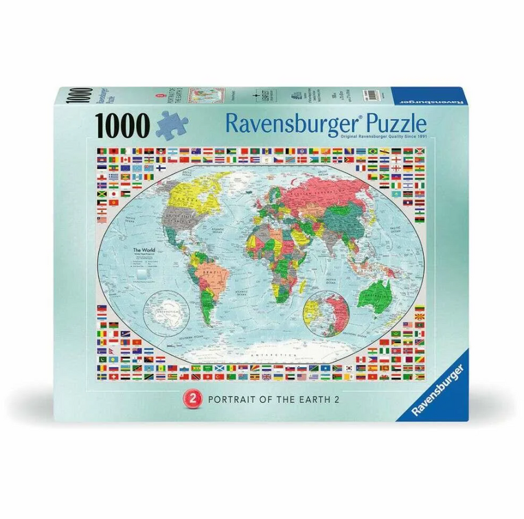 Ravensburger Puzzle Παγκόσμιος Χάρτης 1000 Κομμάτια - 12000052