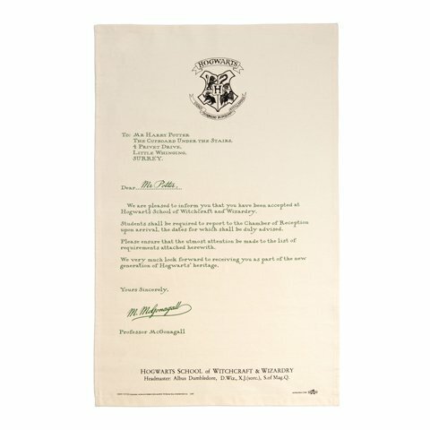 Harry Potter's Hogwarts Acceptance Letter Tea Towel Set - IHPT05