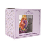 Disney Rapunzel Floral Decorative Glass Mug -