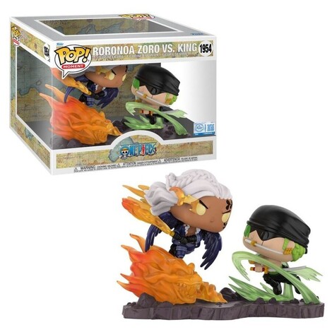 Funko POP! Moment: One Piece - Roronoa Zoro vs. King (Unmasked) #1954 (Exclusive Figure)