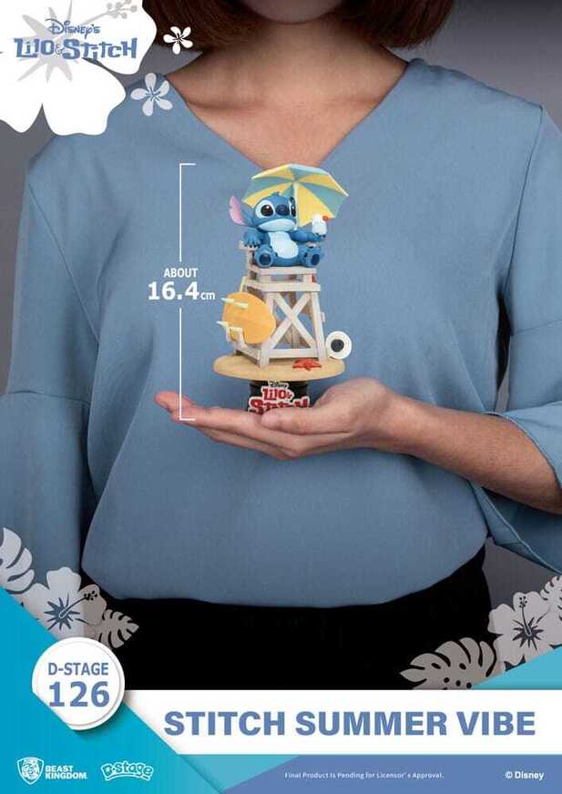 Disney Lilo & Stitch D-Stage PVC Diorama Stitch Summer Vibe 16 cm - BKDDS126