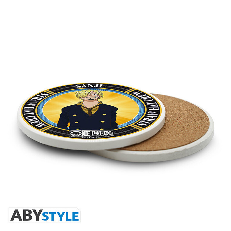 One Piece Ceramic Coasters "Sanji" - ABYCOS037