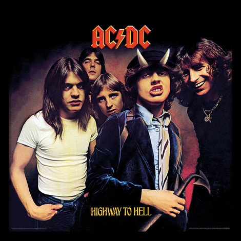 AC/DC (Highway To Hell) Album Cover Wooden Framed Print 31.5 x 31.5cm - ACPPR48064
