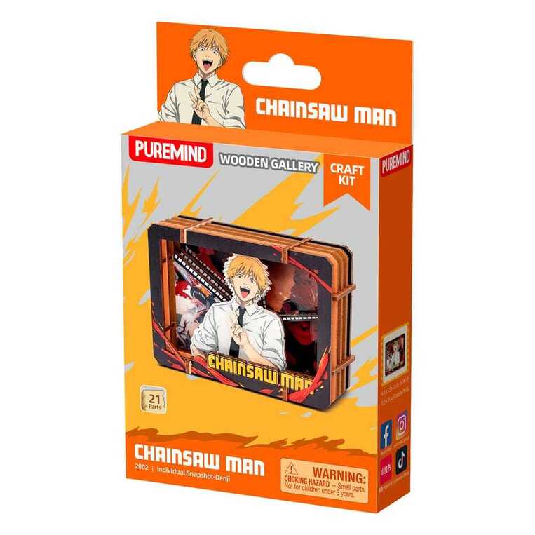 Chainsaw Man Model Kit Wooden Gallery  120 x 85 x 40 Denji - PUMI-2802