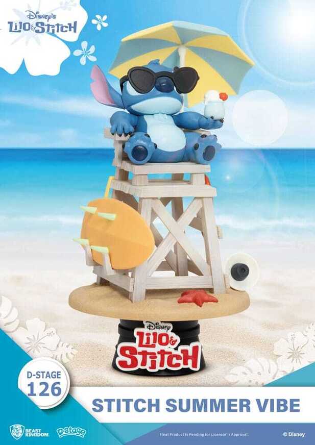 Disney Lilo & Stitch D-Stage PVC Diorama Stitch Summer Vibe 16 cm - BKDDS126