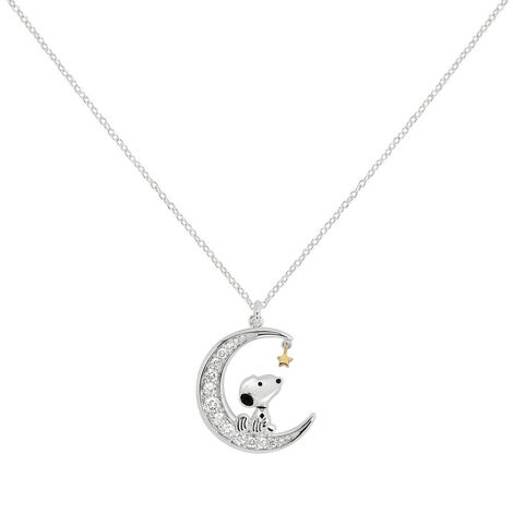Peanuts Snoopy  Moon Necklace - NF00742TZWL