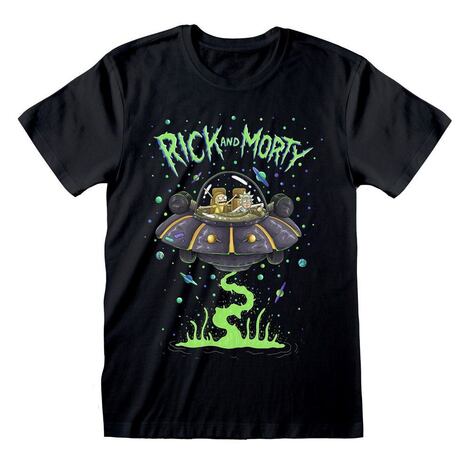 Rick & Morty T-Shirt Space Cruiser (Black) - RNM00323TSB