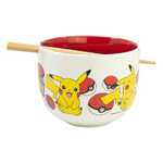 Pokémon Ramen Bowl with Chopsticks Face - STR1342