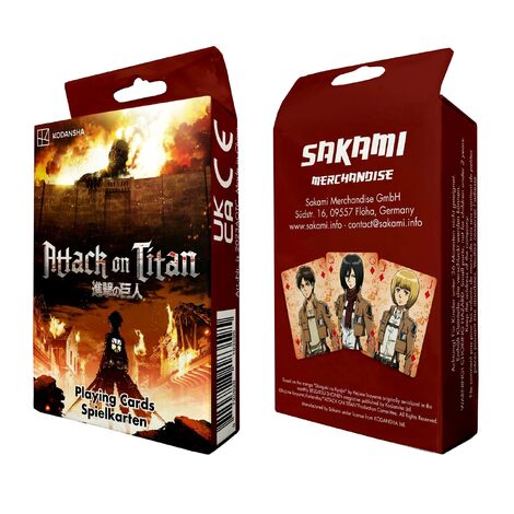 Attack On Titan Playing Cards - SAKA18359