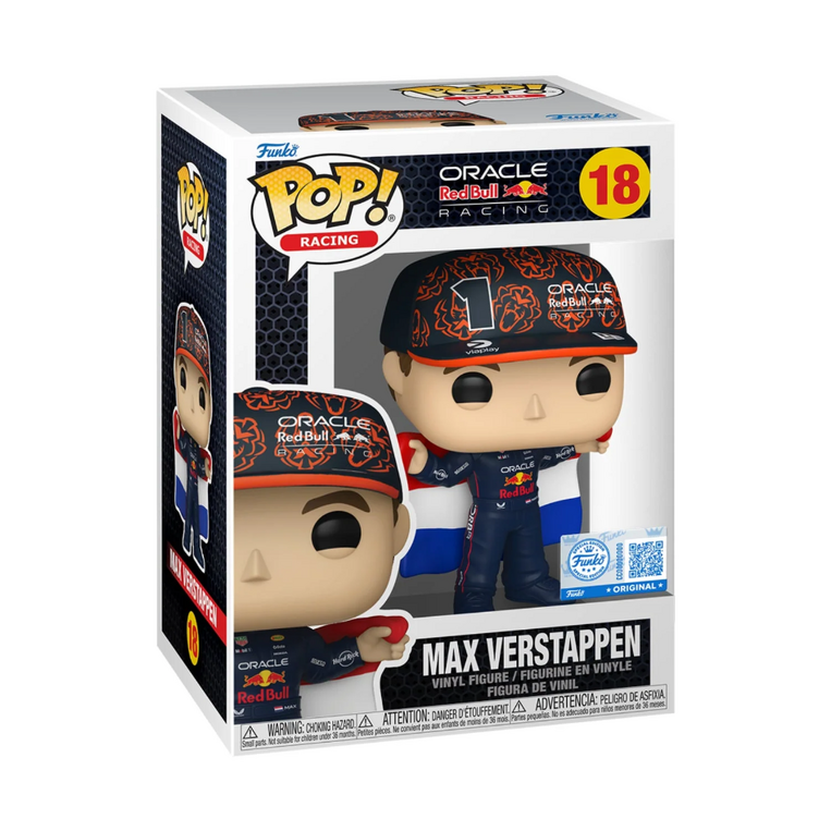 Funko Pop! Racing: Red Bull Racing - Max Verstappen (Flag) (Special Edition) #18 Vinyl Figure