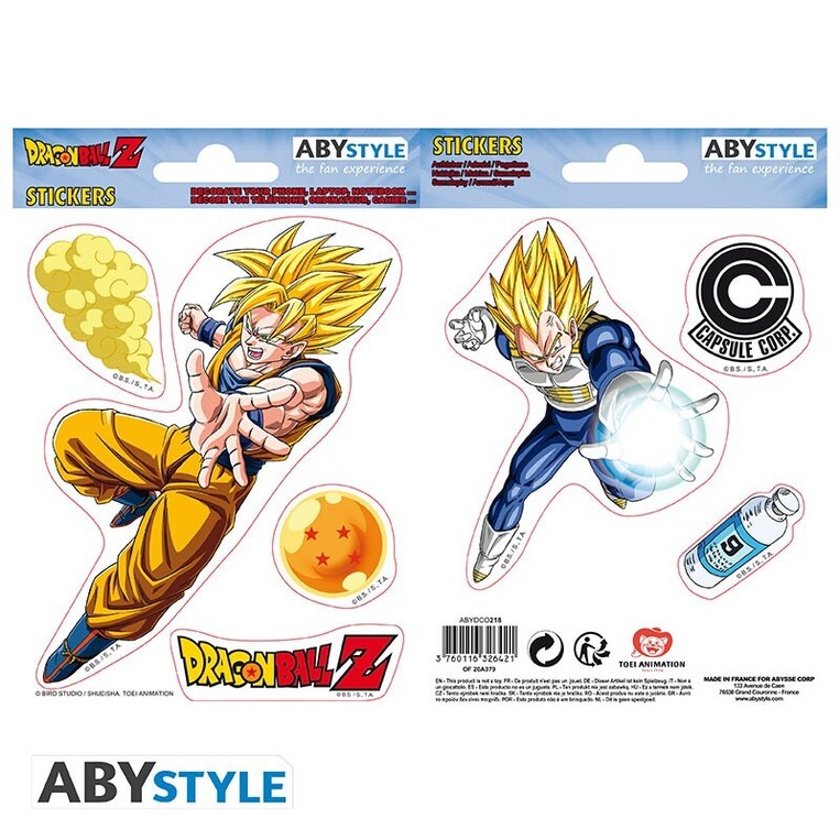 Dragon Ball Stickers 16x11cm/ 2 Sheets - ABYDCO218