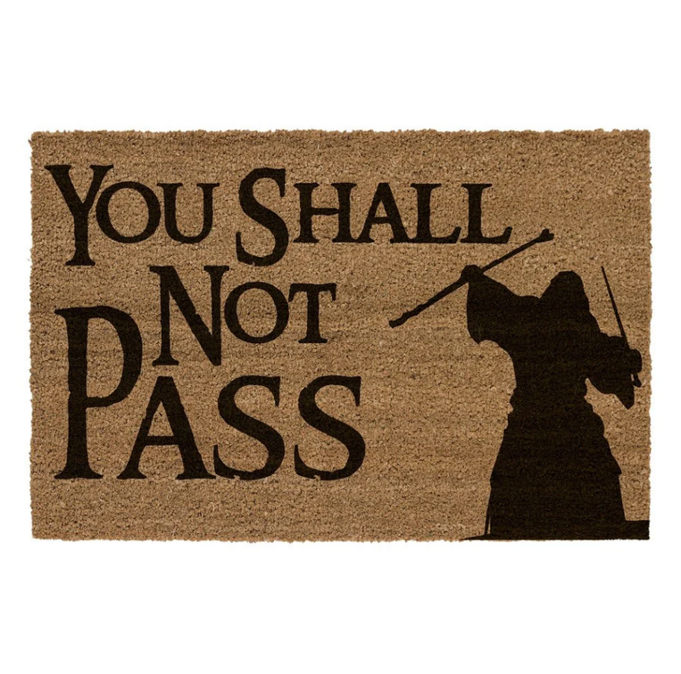 The Lord of the Rings You Shall Not Pass Doormat - SDTLTR25214