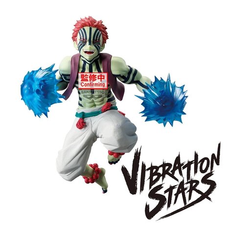 Demon Slayer: Kimetsu no Yaiba Vibration Stars Plus - Akaza Statue Figure (16cm) - BAN29608