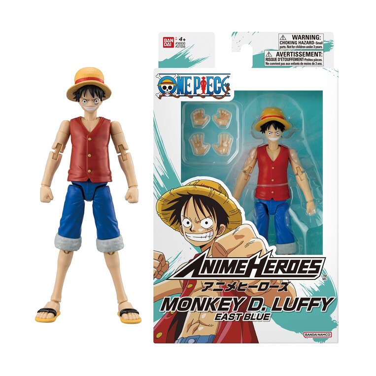 One Piece Anime Heroes: Monkey D. Luffy East Blue Figure (17cm) - BA37056