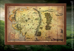 The Map of Middle Earth Wooden - NN1312
