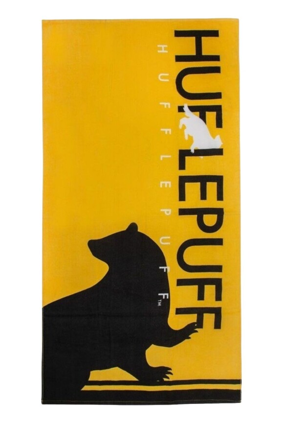 Harry Potter Beach Yellow Towel Hufflepuff 140 x 70 cm - CR2814