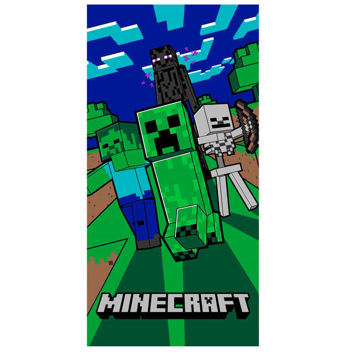 Minecraft Cotton Beach Towel 140x70cm - MNC-001