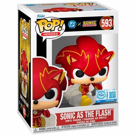 Funko Pop! Heroes DC: Justice League & Sonic - Sonic as the Flash (Special Edition) #593