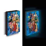 One Piece Luffy With Friends Light Canvas (Luffy’s Crew) 30x40cm - WDCL12557