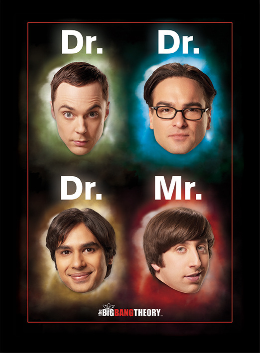 The Big Bang Theory (Dr Mr) Wooden Framed 30 x 40cm Print - FP10748P
