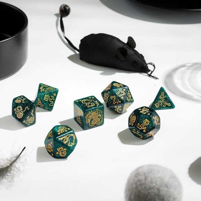 Jumbo Cats Jumbo Dice Set Whiskers - QWS-SJKSCAT17
