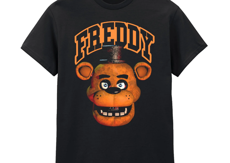 Five Nights At Freddy's 'Freddy' (Black) T-Shirt - FNF07371TSB