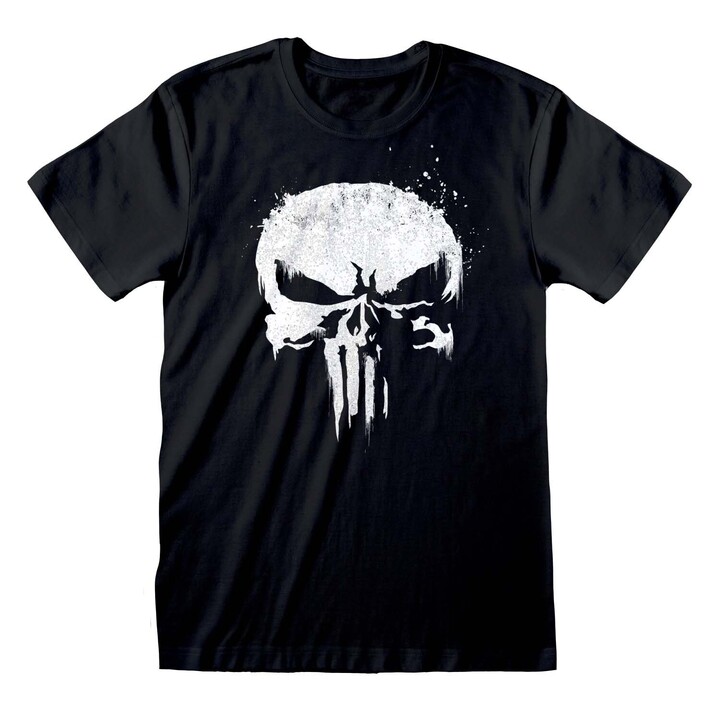 Marvel Punisher Logo Unisex Black T-Shirt - PUN00142TSB