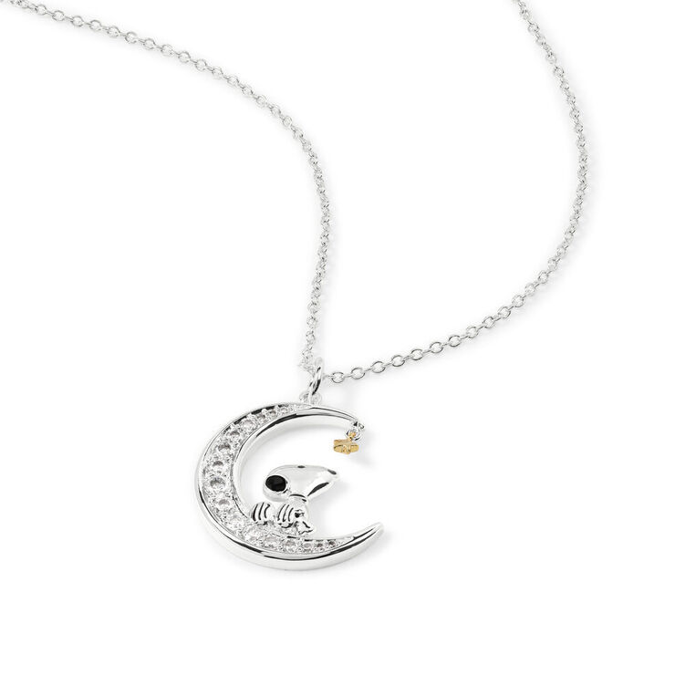Peanuts Snoopy Moon Necklace - NF00742TZWL