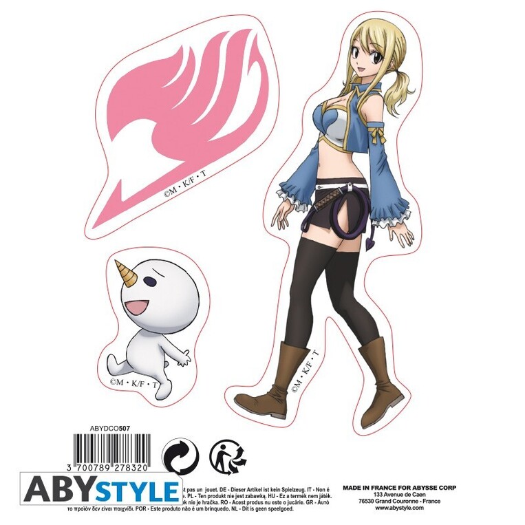 Fairy Tail Stickers 16x11cm/ 2 Sheets Natsu & Lucy - ABYDCO507