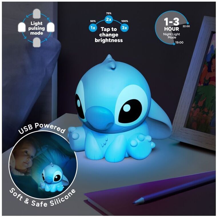 Stitch Silicone Light Battery 15 cm - PP13693LS