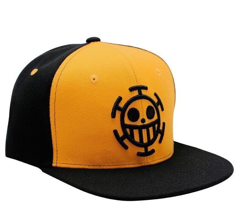 One Piece Snapback Cap Black & Yellow Trafalgar - ABYCAP020