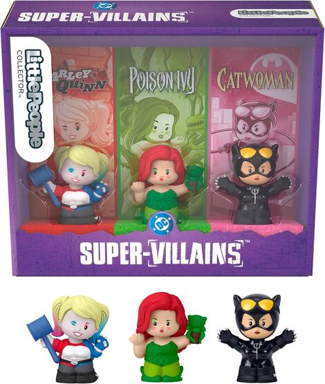 DC Comics Little People Collector DC Super-Villains Mini Figures 3-Pack - JKR80