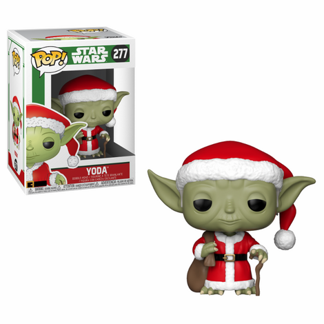 Funko POP! Star Wars: Holiday Santa Yoda #277 Bobble-Head Vinyl Figure